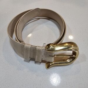 ESCADA Statement Gold Buckle Belt Size 42